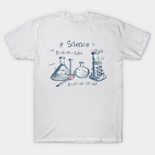 "Galactic Science Whimsy: Kids' Pencil Sketch" - Funny Science Nerd T-Shirt